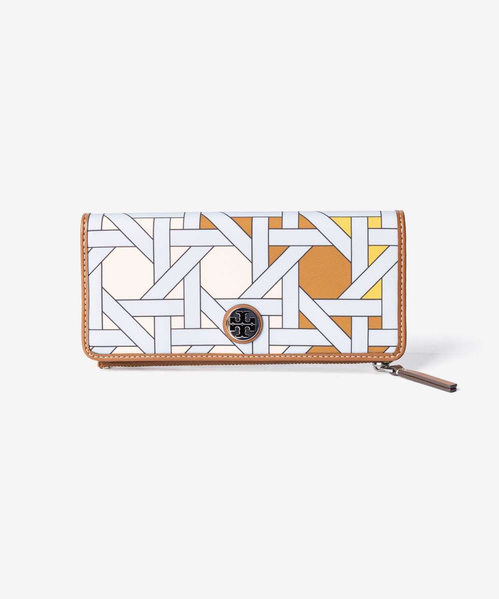 乐天商城 - トリーバーチ TORY BURCH Basketweave Small Slim Envelope Wallet バスケットウィーブ スモール スリム エンベロープ ウォレット 175894 長財布 レディース 財布 小物