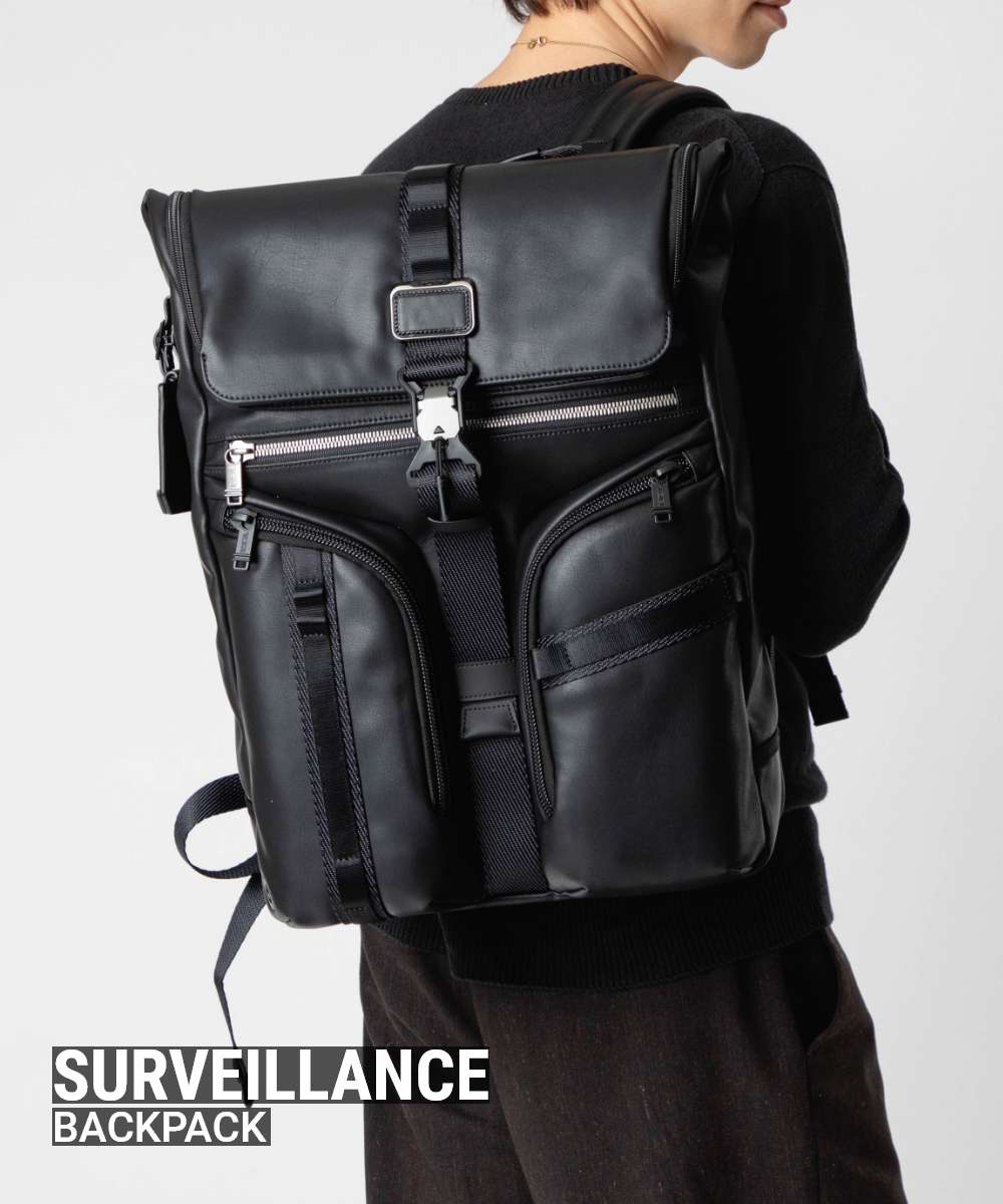 トゥミ TUMI ALPHA BRAVO アルファブラボー SURVEILLANCE BACKPACK レザー サーヴェイランス フラップ バックパック 0932841DL 156490 リュックサック メンズ バッグ