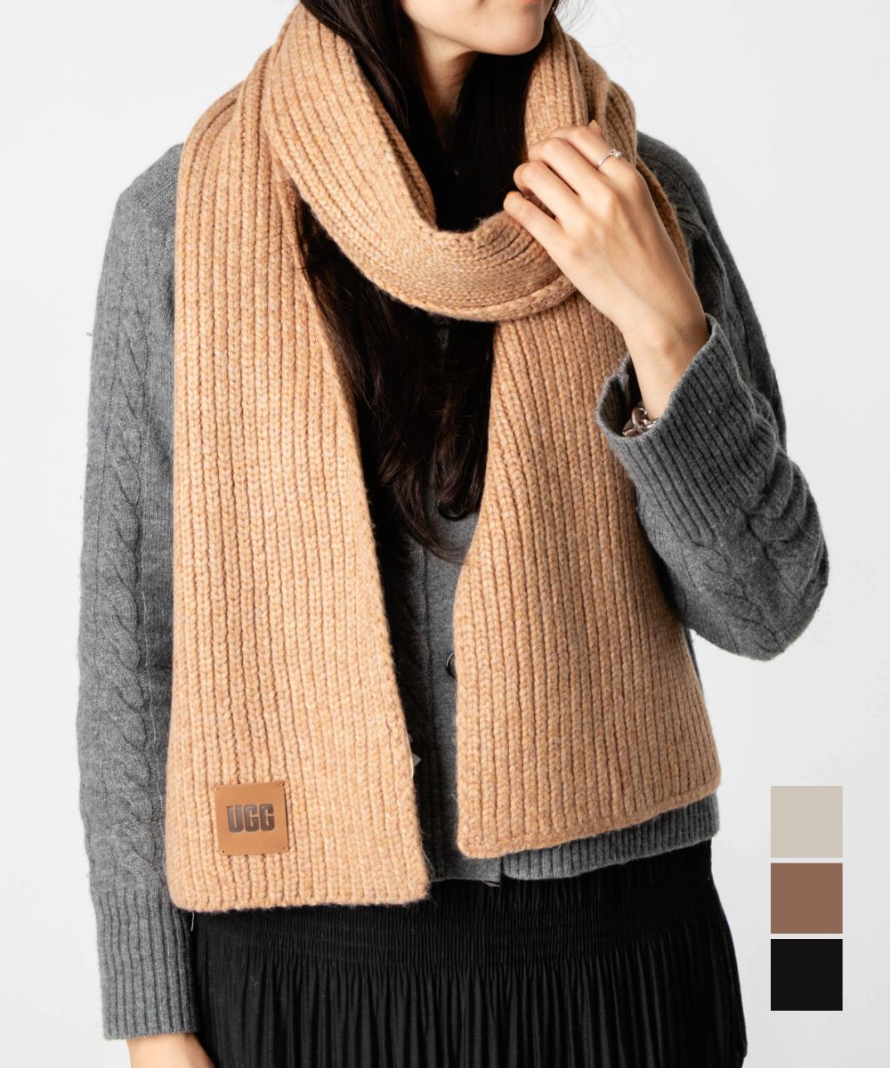 週末お値下げ⭐︎UGG マフラー UGG（アグ） マフラー W UGGfluff SCALLOPED SCARF フラッフ