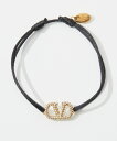 ヴァレンティノ VALENTINO 4W2J0F81YAB ブレスレット VLOGO SIGNATURE STRASS レディース アクセサリー ガラヴァーニ Vロゴ シグネチャー チャーム クリスタル ギフト プレゼント ブランド お祝い 記念 おしゃれ 32U BRACELET ブラック
