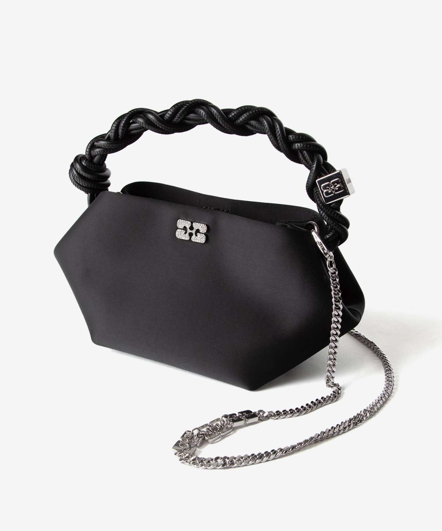 ガニー GANNI Bou Bag Mini Soir Satin ボウバッグ ミニ サテン A6340 ハンドバッグ レディース バッグ