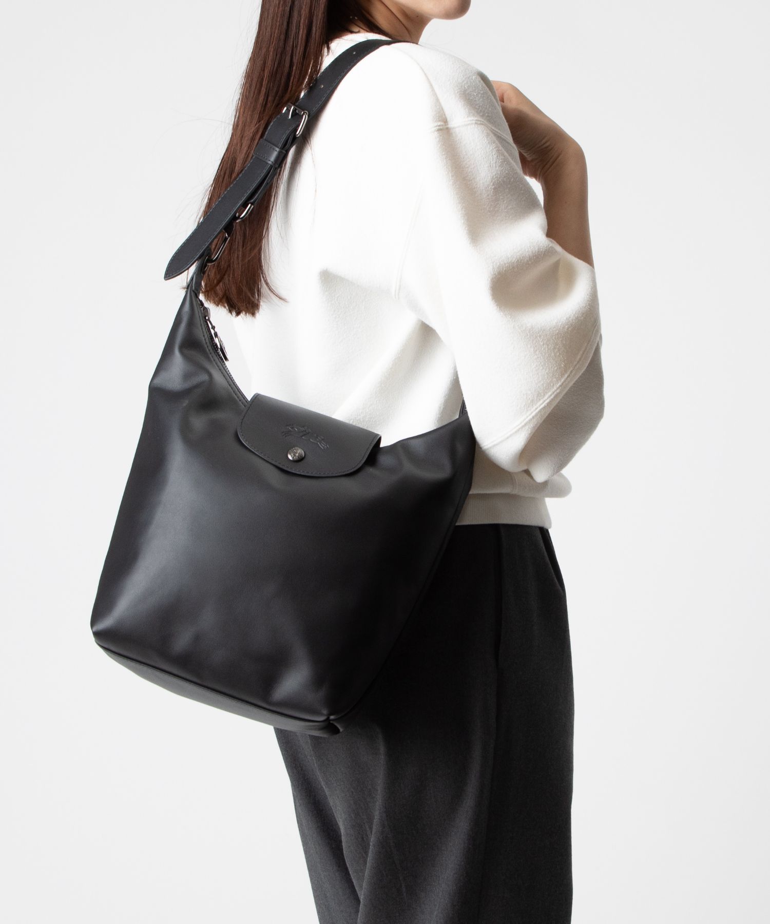 【人気】LONGCHAMP ロンシャン ロングショルダーバッグ 黒 男女兼用 楽天市場】ロンシャン ショルダーバッグ(男女兼用バッグ