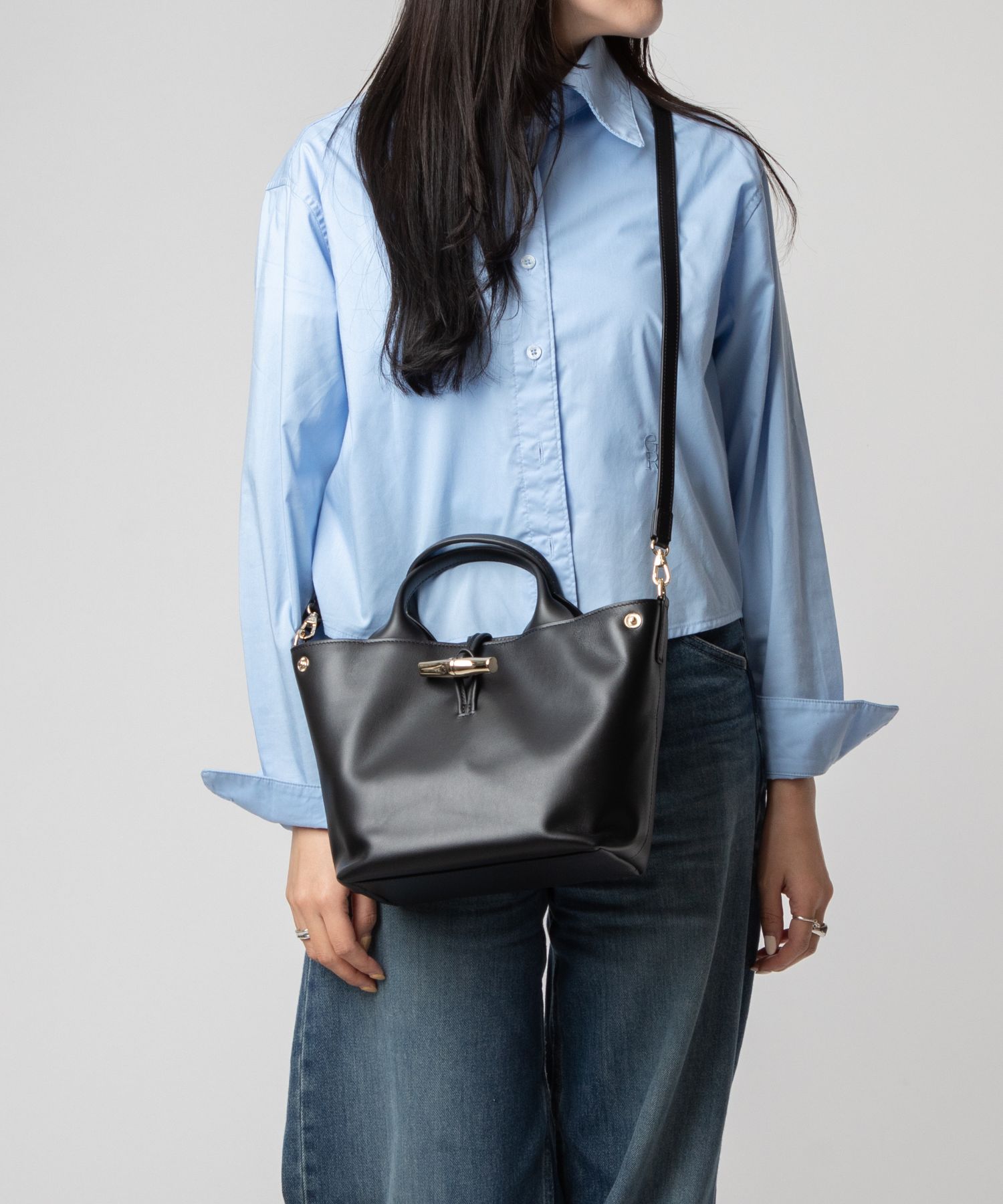 ロンシャン ロゾ ショルダーバッグ ハンドバッグ 2way エナメル 青 ブルー ロンシャン LONGCHAMP バッグ トートバッグ ハンドバッグ 手提げ 1621