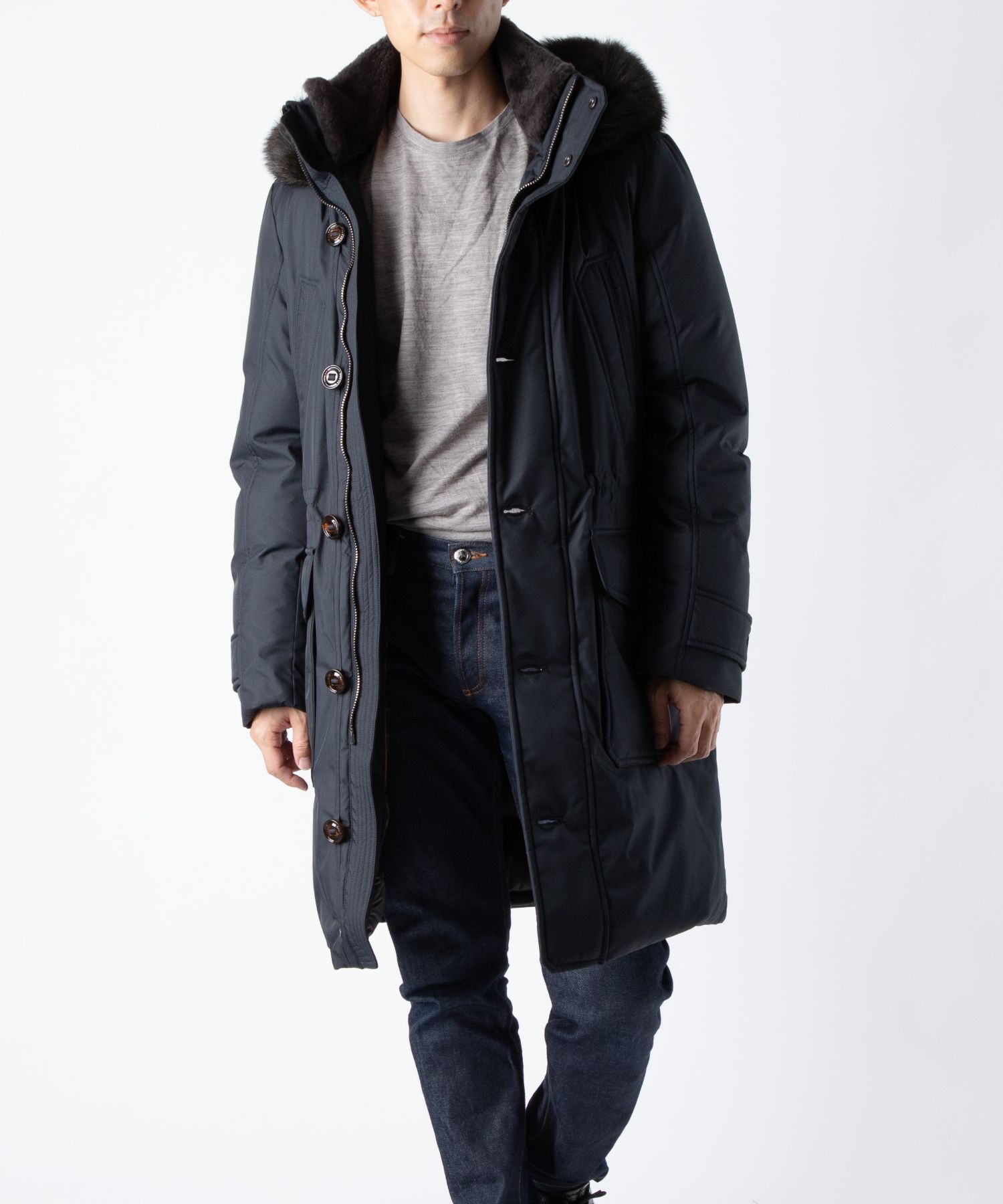 ムーレー MOORER ACQUA アクア MOUPA100021 TEPA012 ダウンコート SAPPORO-GF サッポロ メンズ アウター ダウンジャケット ロング丈 防水