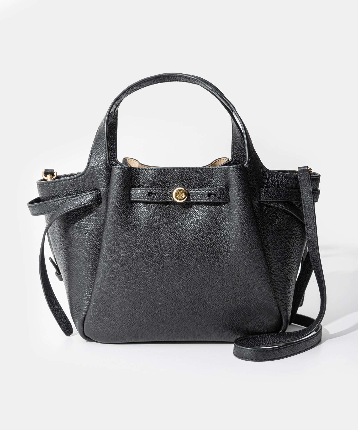 TOM♡HUKU　トリーバーチ　レザー　トートバッグ　黒　大容量　ショルダ トートバッグ - レディース | トリーバーチ公式オンラインストア