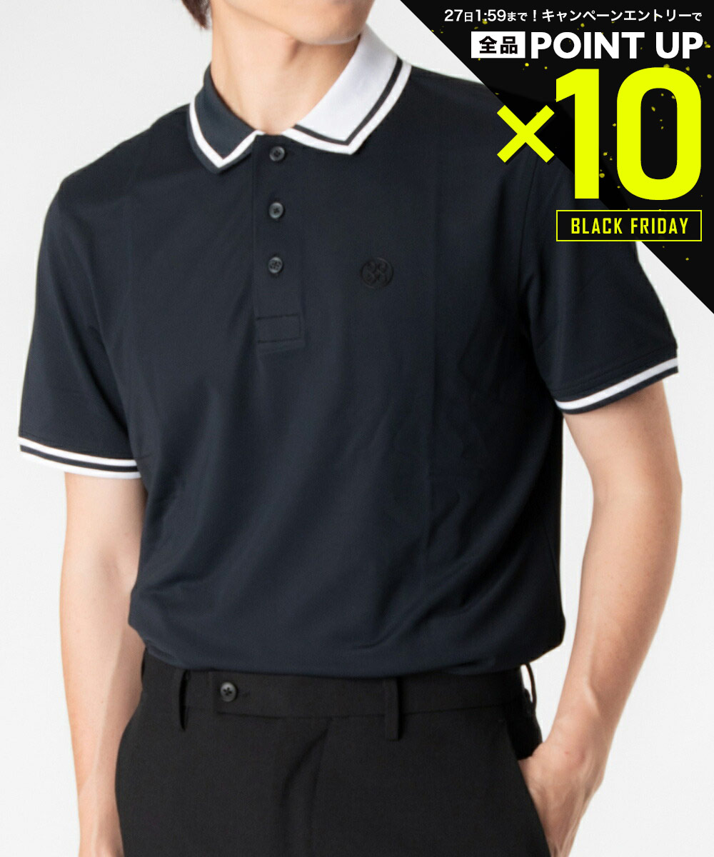 【20日20時～エントリーでP10倍！&MAX2万円OFFクーポン配布】ジーフォア G/FORE TWO TONE RIB COLLAR TECH PIQUE POLO G4MF23K303 ポロシャツ 半袖 ゴルフ メンズ トップス