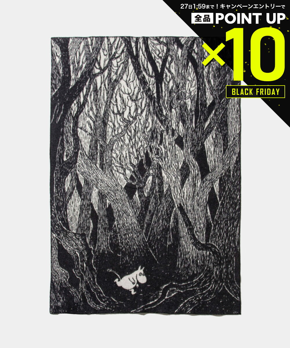 【店内全品エントリーでP10倍！&MAX2万円OFFクーポン配布】クリッパン KLIPPAN Moomin on the run 逃走中のムーミン 2298 ブランケット ひざ掛け ユニセックス ホーム 雑貨