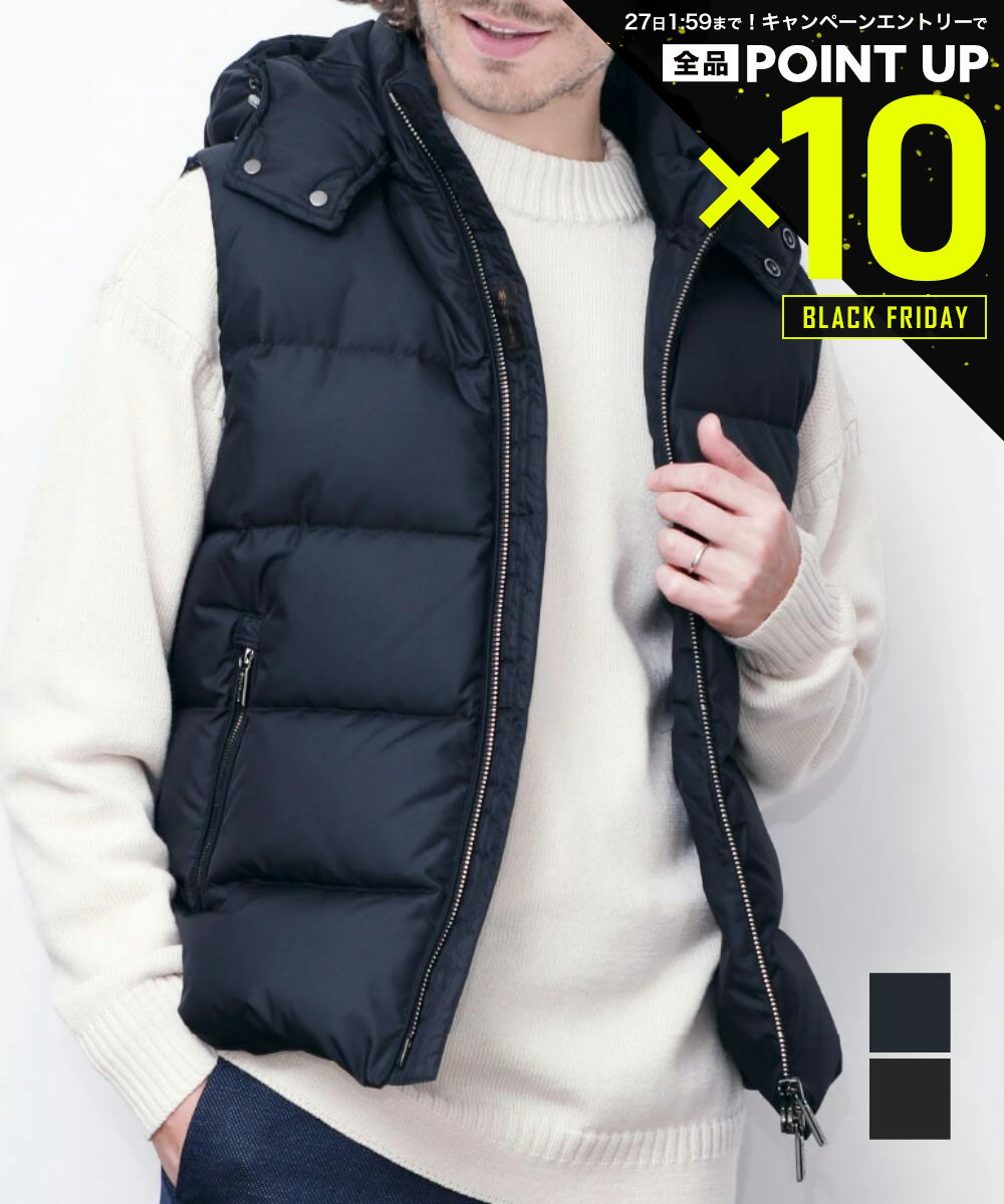 【店内全品エントリーでP10倍！&MAX2万円OFFクーポン配布】ムーレー MOORER ダウンベスト FIRE WK ファ..