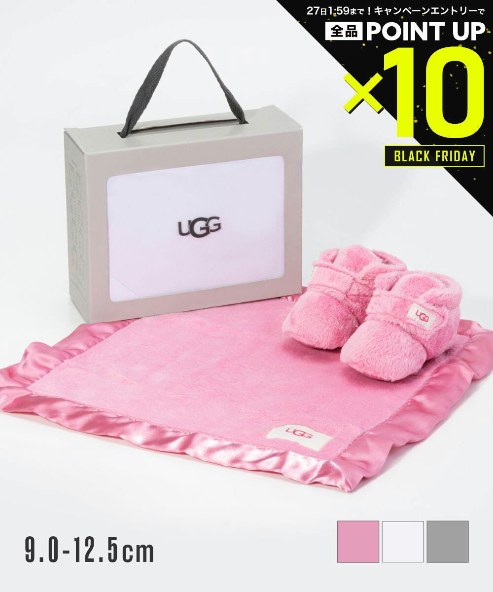 【20日20時～エントリーでP10倍！&MAX2万円OFFクーポン配布】アグ UGG 1094823I サンダル ビックスビー アンド ラビー キッズ・ベビー シューズ ベビーブーティー&ブランケットセット Bixbee And Lovey ロゴ おしゃれ 靴 ウィンター 防寒 あったか ふわふわ ブランド プレゼ