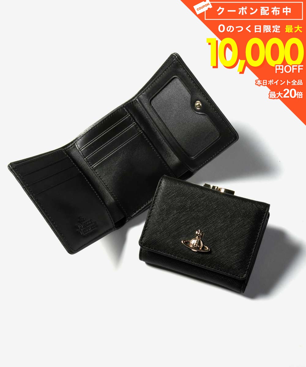 ヴィヴィアンウェストウッド Vivienne Westwood 5115002MW L001N L001N N402 三つ折り財布 レディース 財布 小物 ブラック