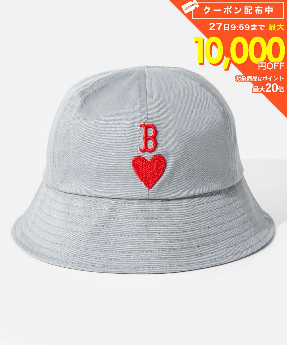 樂天商城 - エムエルビーコリア MLB Korea HEART DOME HAT ハート ドーム ハット BOSTON REDSOX ボストンレッドソックス 3AHTD091N バケットハット ユニセックス 帽子