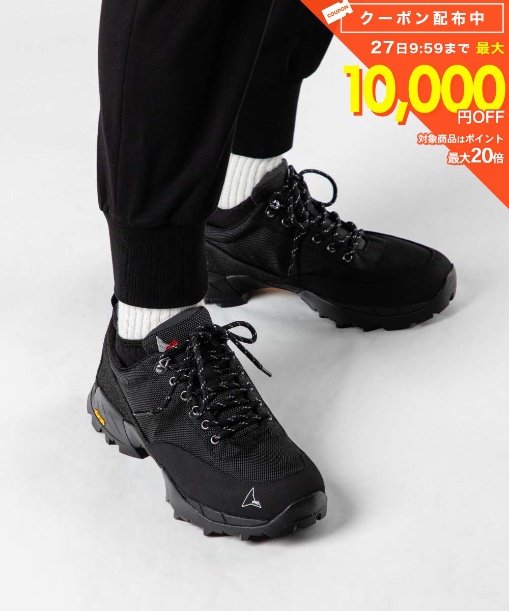 樂天商城 - ロア ROA NFA10-001 スニーカー Neal メンズ シューズ ニール テクニカルシューズ カジュアル 靴 ロゴ ローカット Vibram ビブラムソール アウトドア ブラック 25.0〜28.0cm