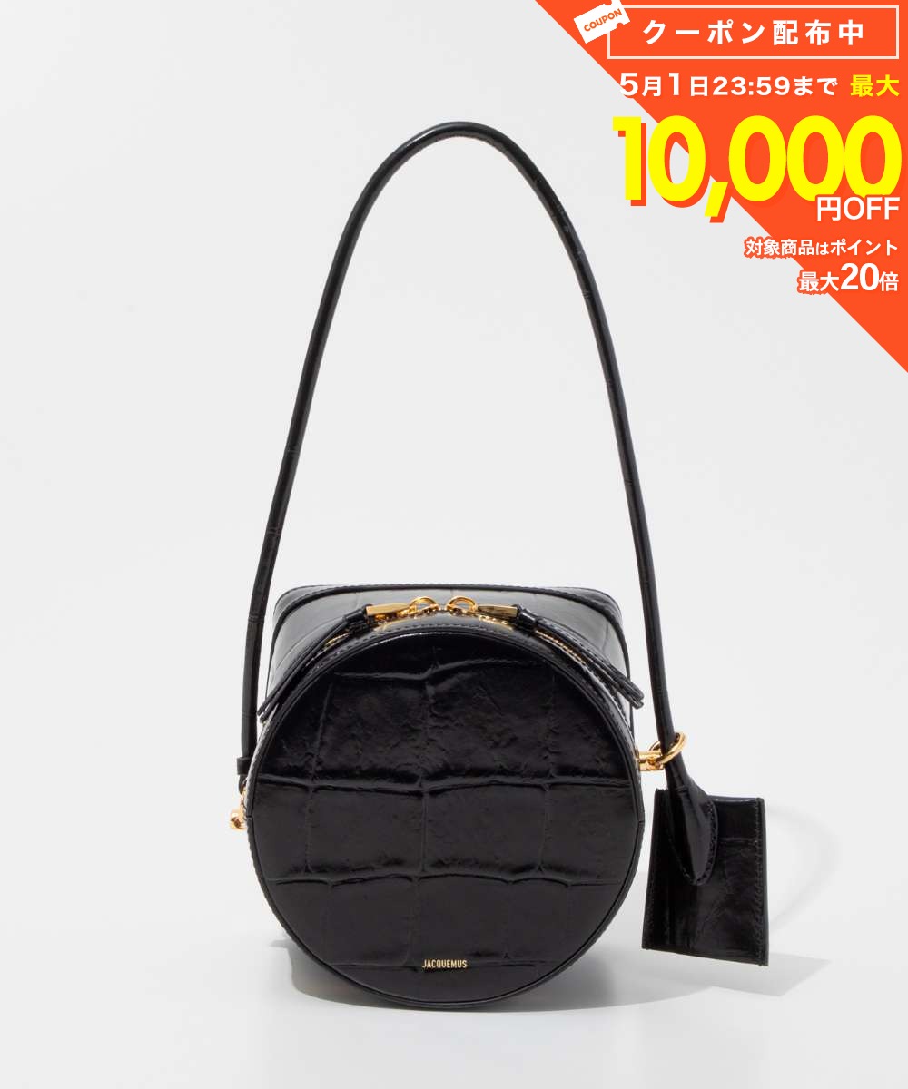 樂天商城 - ジャックムス JACQUEMUS 24E241BA398-3164 ハンドバッグ ル ヴァニート レディース バッグ レザー ロゴ ソフトショルダーストラップ クロコ型押し 旅行 お出かけ おしゃれ プレゼント ギフト 贈り物 シンプル 誕生日 記念 お祝い LE VANITO 鞄 ブラック