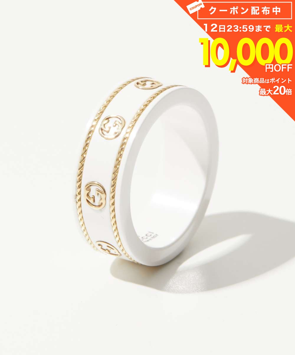 gucci///////////////\\\\\\\\\\\\\\\\\\\\\\\\\\\\\\\' - グッチ GUCCI 606826 J85V5 リング ICON RING IN YELLOW GOLD AND ZIRCONIA メンズ レディース アクセサリー 指輪 イエローゴールド インターロッキングG アイコン ジュエリー ギフト プレゼント エレガント お祝い 記念 おしゃれ クリスマス ホワイト 12 13 14