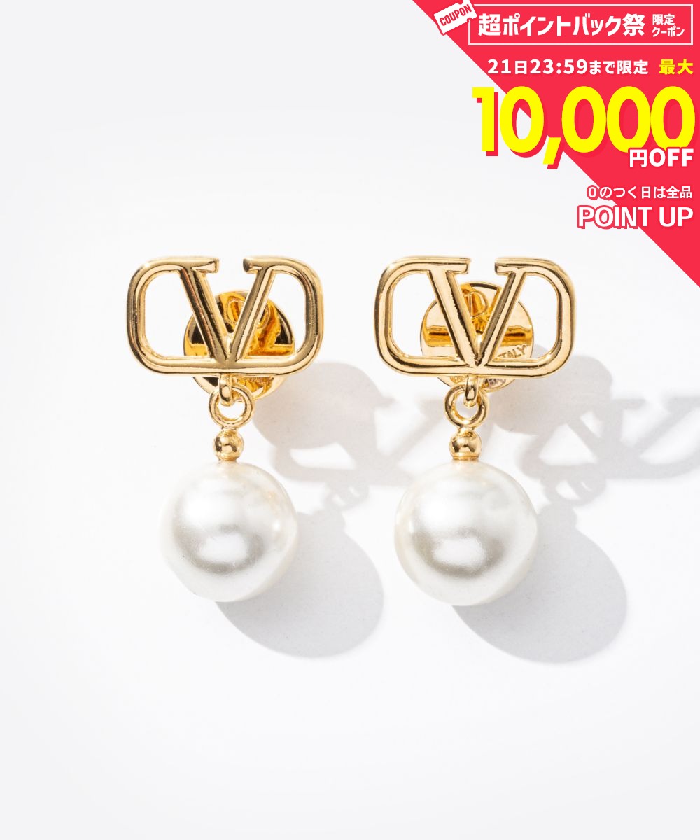 ヴァレンティノ VALENTINO 4W2J0E36UXM ピアス VLOGO SIGNATURE PEARL レディース アクセサリー ガラヴァーニ Vロゴ シグネチャー パールピアス イアリング ジュエリー エレガント ギフト プレゼント お祝い 記念 おしゃれ 0O3 ゴールド