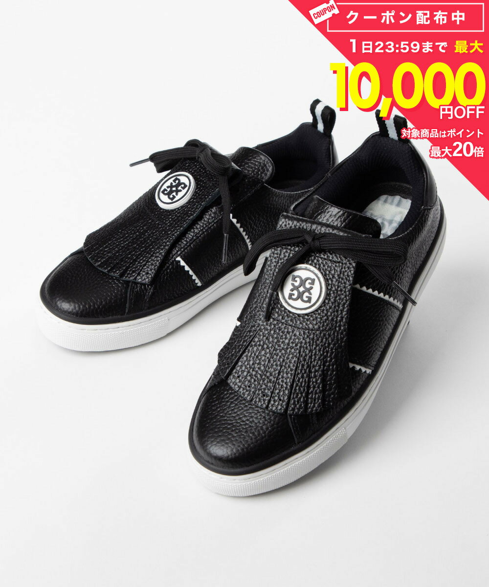 乐天商城 - ジーフォア G/FORE G4LA23EF14 シューズ KILTIE DSRPT GOLF SHOE レディース ゴルフ雑貨 キルティ ゴルフシューズ スニーカー レザー レースアップ 快適性 ジーフォー G FORE サポート オニキス 23.0〜25.5cm
