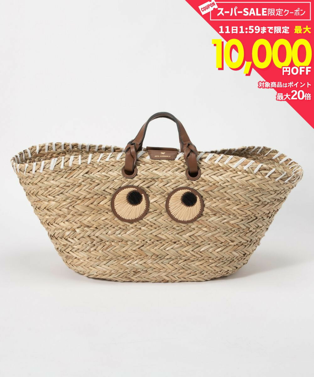  MAX14%OFF! アニヤ ハインドマーチ ANYA HINDMARCH 5050925155113 ハンドバッグ Large Paper Eyes Basket レディース バッグ かごバッグ かご ナチュラル 刺繍 バケットバッグ お出掛け 旅行 おしゃれ プレ