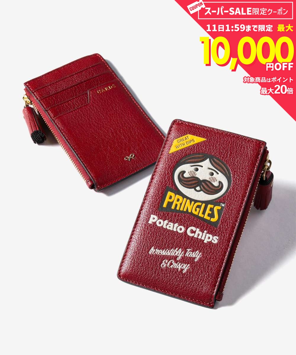 Rakuten - MAX20%OFF! アニヤ ハインドマーチ ANYA HINDMARCH Anya Brands Zip Card Case Pringles Original in Shiny Capra Perrier プリングルス コイン パース チャーム 5050925201032 コインケース ユニセックス 財布 小物