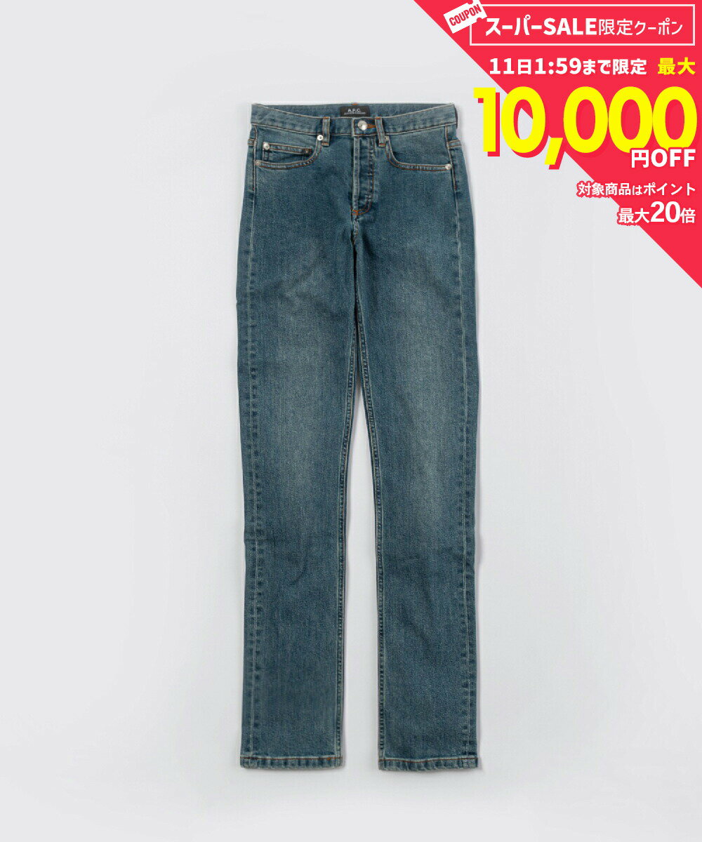 Rakuten - 【5日限定★エントリーで最大100％ポイントバック！当選確率1/2 】 MAX18%OFF! APC アーペーセー A.P.C. COZZK M09001 ジーンズ メンズ ボトムス デニム ニュースタンダード NEW STANDARD ストレートジーンズ パンツ 長ズボン カジュアル ブルー インディゴ 25 26 27 28 29
