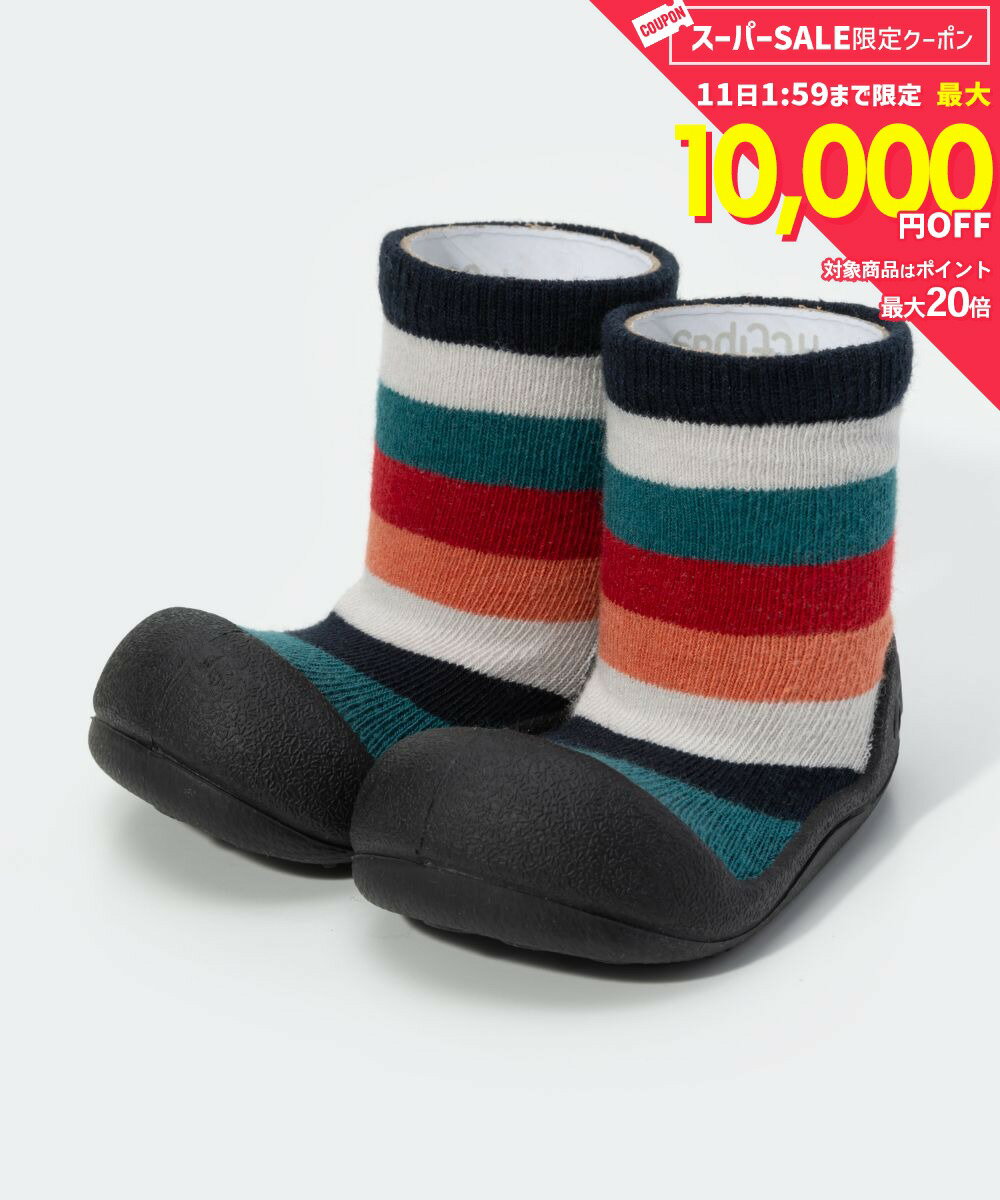 Rakuten - MAX12%OFF! アティパス ATTIPAS Rainbow ベビーシューズ キッズ ソックスシューズ レインボー 出産祝い ファーストシューズ 靴 プレゼント ギフト 赤ちゃん お祝い トレーニングシューズ ベビー靴 女の子 男の子 よちよち歩き ベビー用品