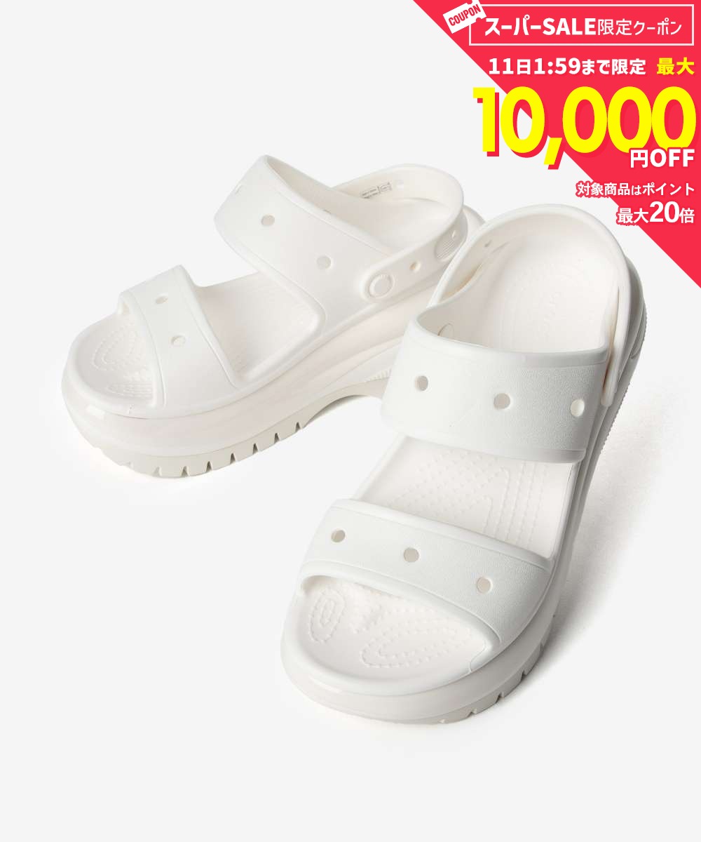 Rakuten - MAX12%OFF! クロックス crocs Classic Mega Crush Sandal W メガクラッシュサンダル Sandals サンダル 207989 コンフォートサンダル ユニセックス サンダル シューズ