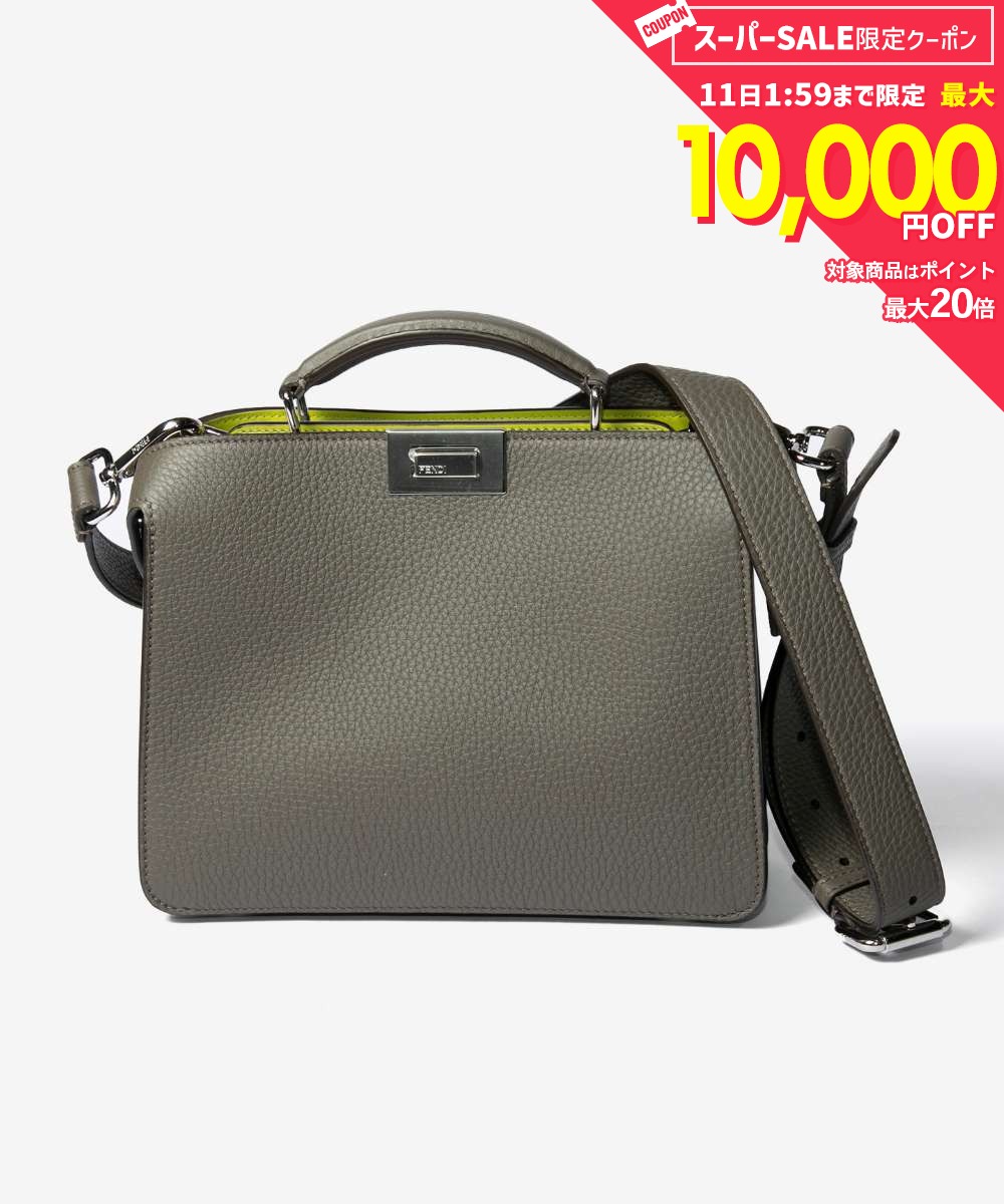 Rakuten - MAX10%OFF! フェンディ FENDI 7VA530 AFC3 ショルダーバッグ PEEKABOO ISEEU MINI レディース バッグ ピーカブー アイシーユー ミニ ハンドバッグ 2way カーフレザー スモール 鞄 ギフト プレゼント グレー