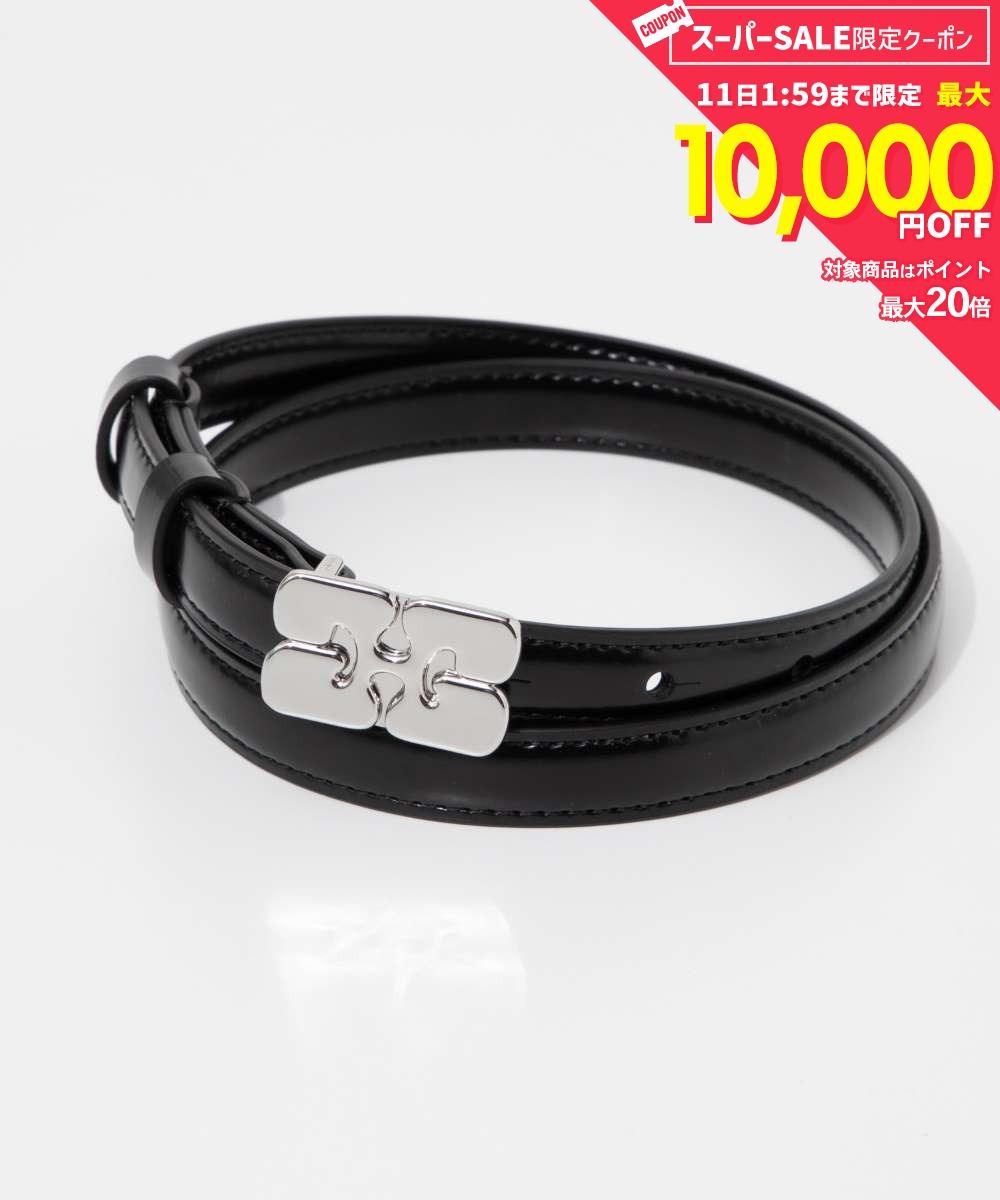 Rakuten - 【5日限定★エントリーで最大100％ポイントバック！当選確率1/2 】 MAX12%OFF! ガニー GANNI Kat Belt Small Patent キャットベルト スモール パテント A7112 5971 ベルト レディース ファッション小物