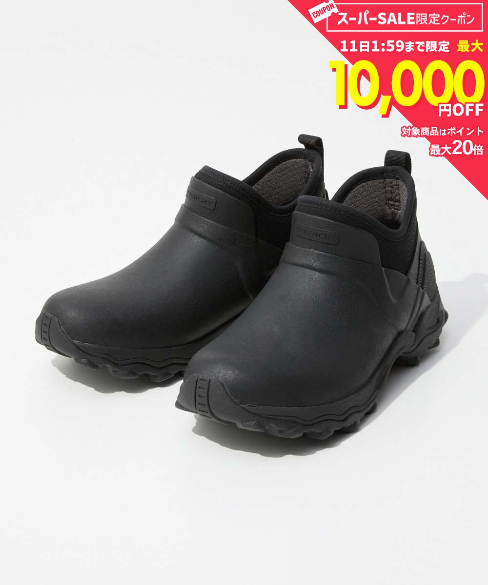 Rakuten - 【5日限定★エントリーで最大100％ポイントバック！当選確率1/2 】 MAX19%OFF! ジバンシィ GIVENCHY BOGS ボグス LOW CHELSEA BOOT レース アンクルブーツ ラバー＆ネオプレン ボグス レース アンクルブーツ BH604CH1QG ブーツ メンズ シューズ