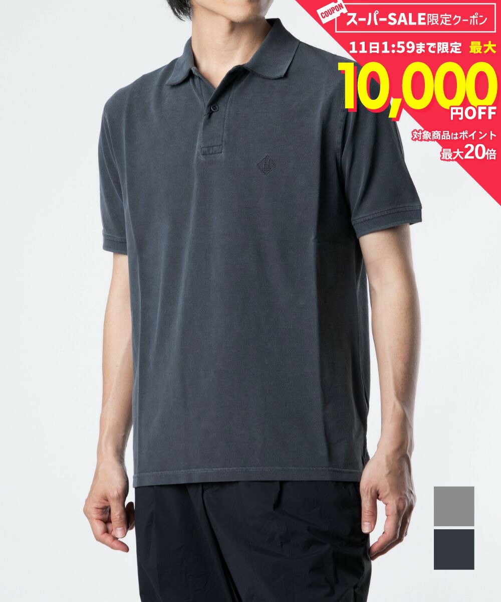 Rakuten - 【5日限定★エントリーで最大100％ポイントバック！当選確率1/2 】 MAX10%OFF! ヘルノ HERNO JPL00126U 54006 ポリシャツ メンズ トップス 半袖 ショートスリーブ カジュアル シンプル 春夏 コットン 綿 ネイビー 46 48 50