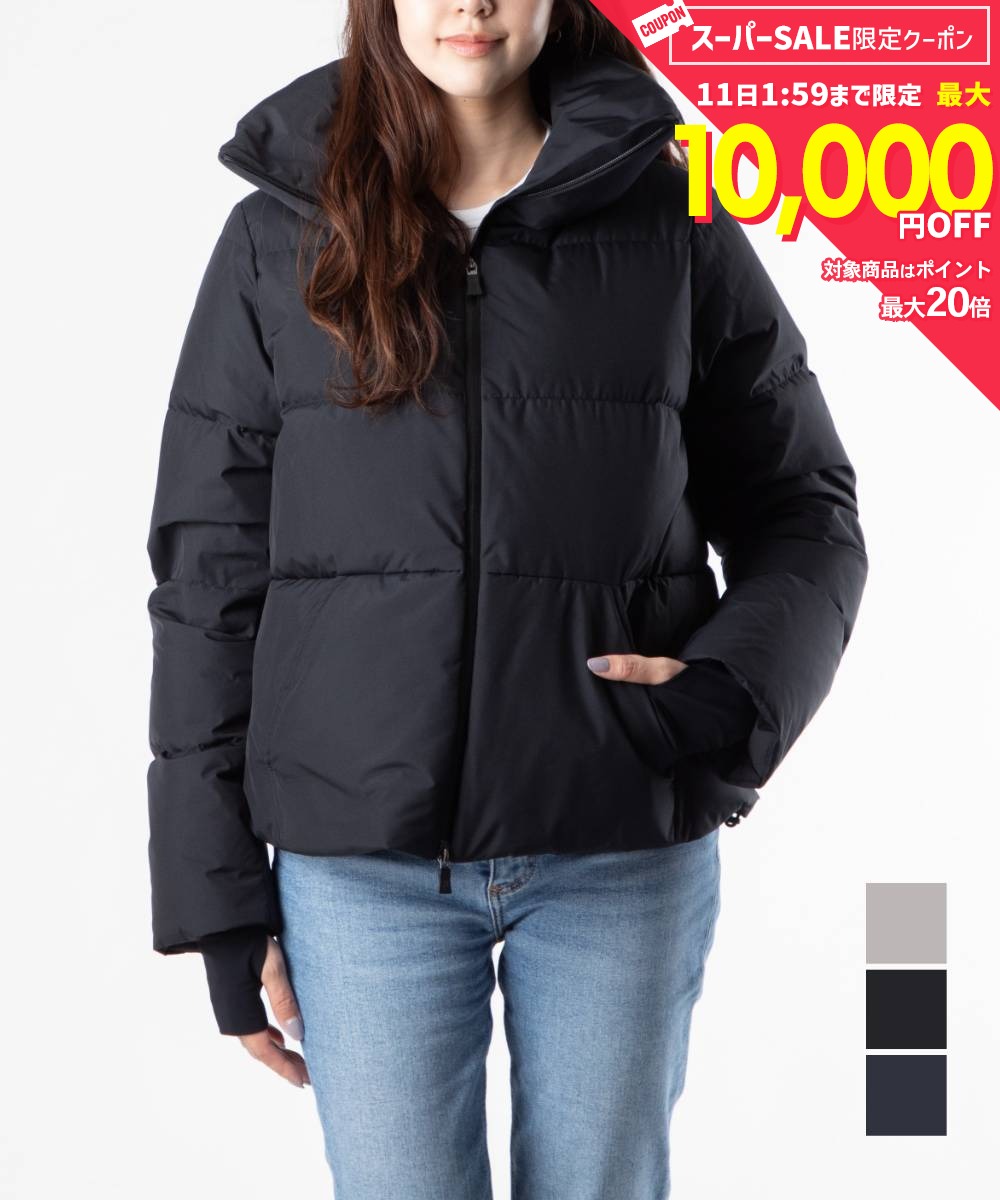 Rakuten - MAX12%OFF! ヘルノ HERNO PI00355DL 11106 ダウンジャケット レディース アウター ラミナー Laminar ダウンコート アウトドア ビジネス カジュアル ハイネック 防寒着 撥水性 防風性 通気性 秋冬 ネイビー ブラック