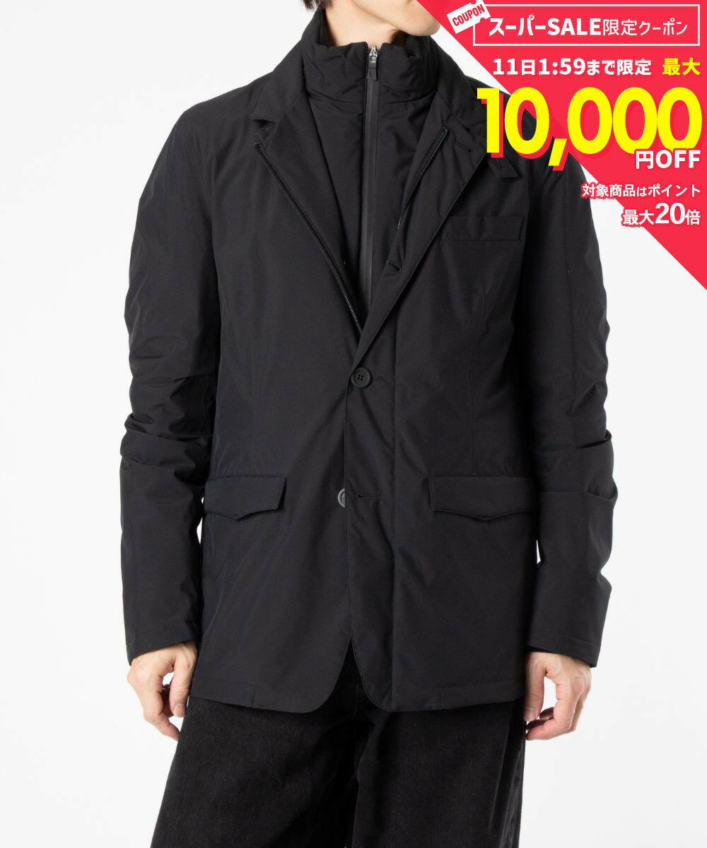 Rakuten - 【10日限定★エントリーで最大100％ポイントバック！当選確率1/2 】 MAX14%OFF! ヘルノ HERNO BLAZER WITH BIB IN 2-LAYER WINDSTOPPER ブレザー ウィズ ビブ イン ツーレイヤー ウィンドストッパー PI001243U 12840 ダウンジャケット メンズ アウター