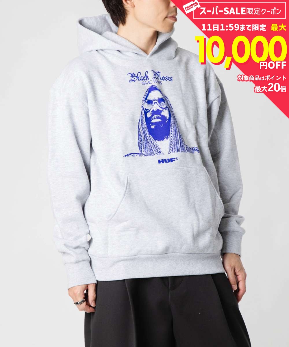 Rakuten - MAX12%OFF! ハフ HUF BLACK MOSES P/O HEAVYWEIGHT HOODIE ブラック モーセ ヘビーウェイト フーディー PF00792 パーカー メンズ レディース トップス
