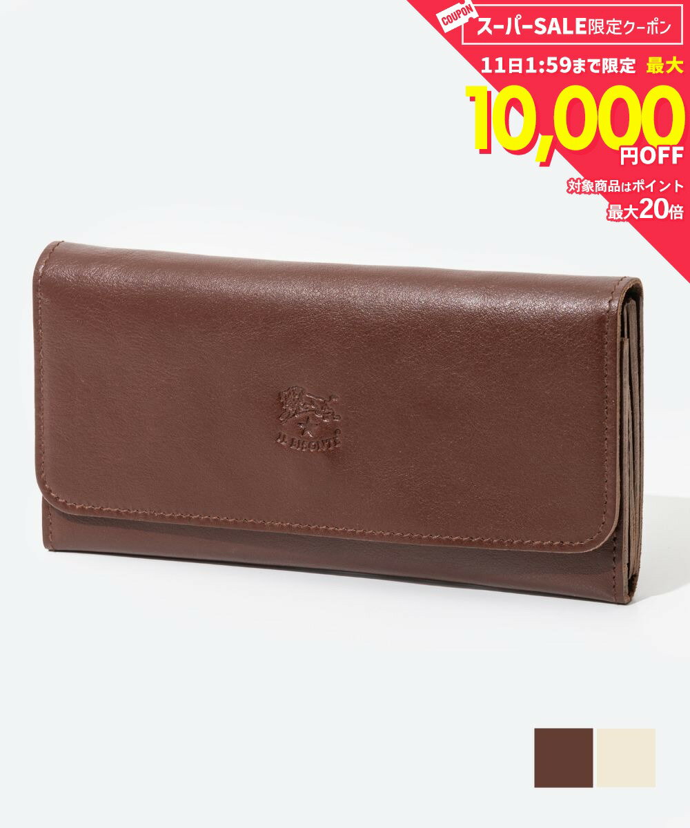 【5日限定★エントリーで最大100％ポイントバック！当選確率1/2 】 MAX12%OFF! イル ビゾンテ IL BISONTE SCW009 PV0001 長財布 Continental Wallet Classic メンズ レディース 財布 本革 ロングウォレット 小銭入れ付き レザー ロゴ ブランド プレゼント おしゃれ ギフト