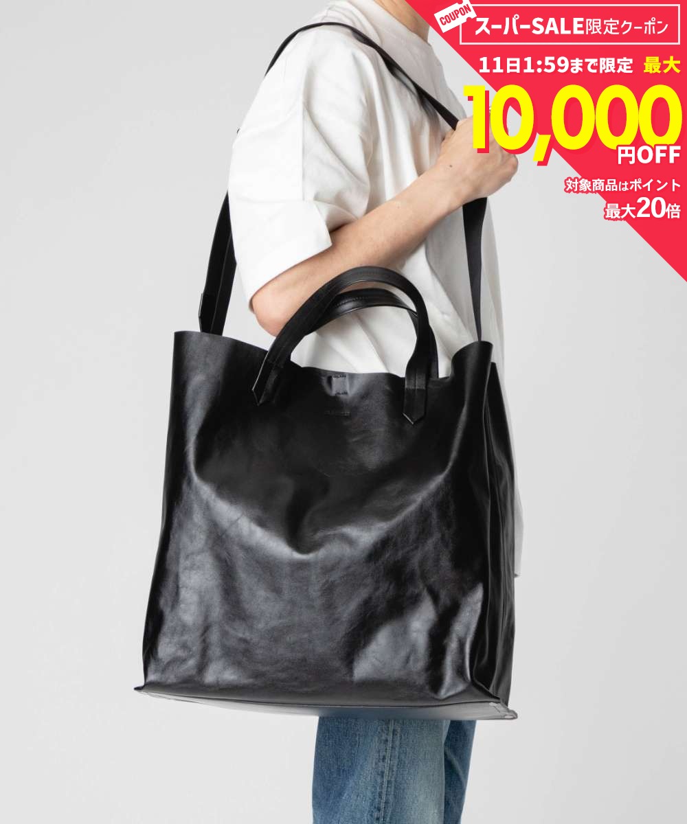 Rakuten - MAX12%OFF! ジルサンダー JIL SANDER TAPE TOTE MEDIUM テープ トート ミディアム J26WC0026 P4955 トートバッグ ショルダーバッグ メンズ バッグ ブラック