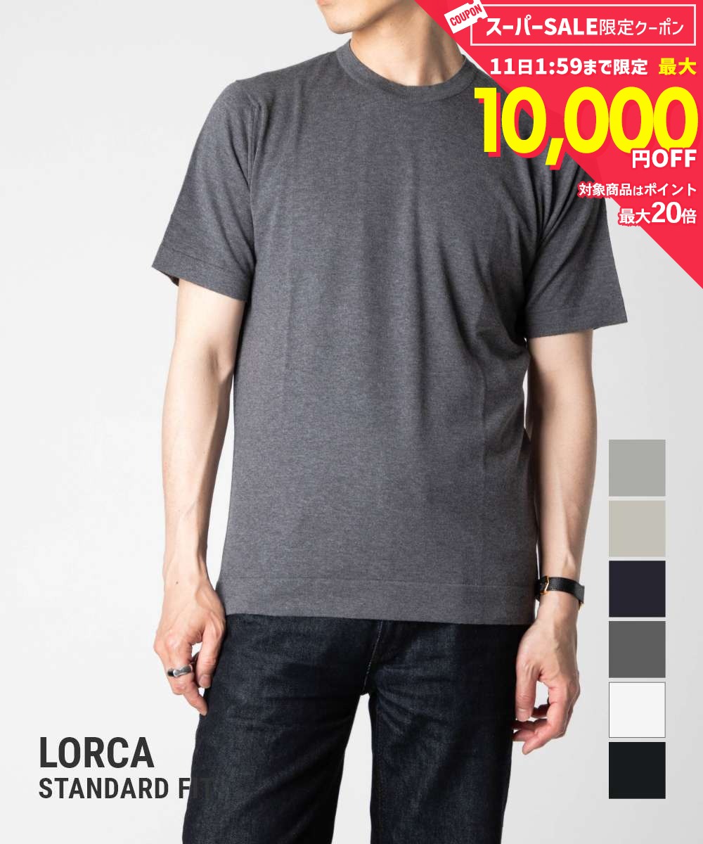 Rakuten - MAX12%OFF! ジョンスメドレー JOHN SMEDLEY LORCA ロルカ STANDARD FIT 30G スタンダードフィット ニット 半袖 クルーネック メンズ トップス