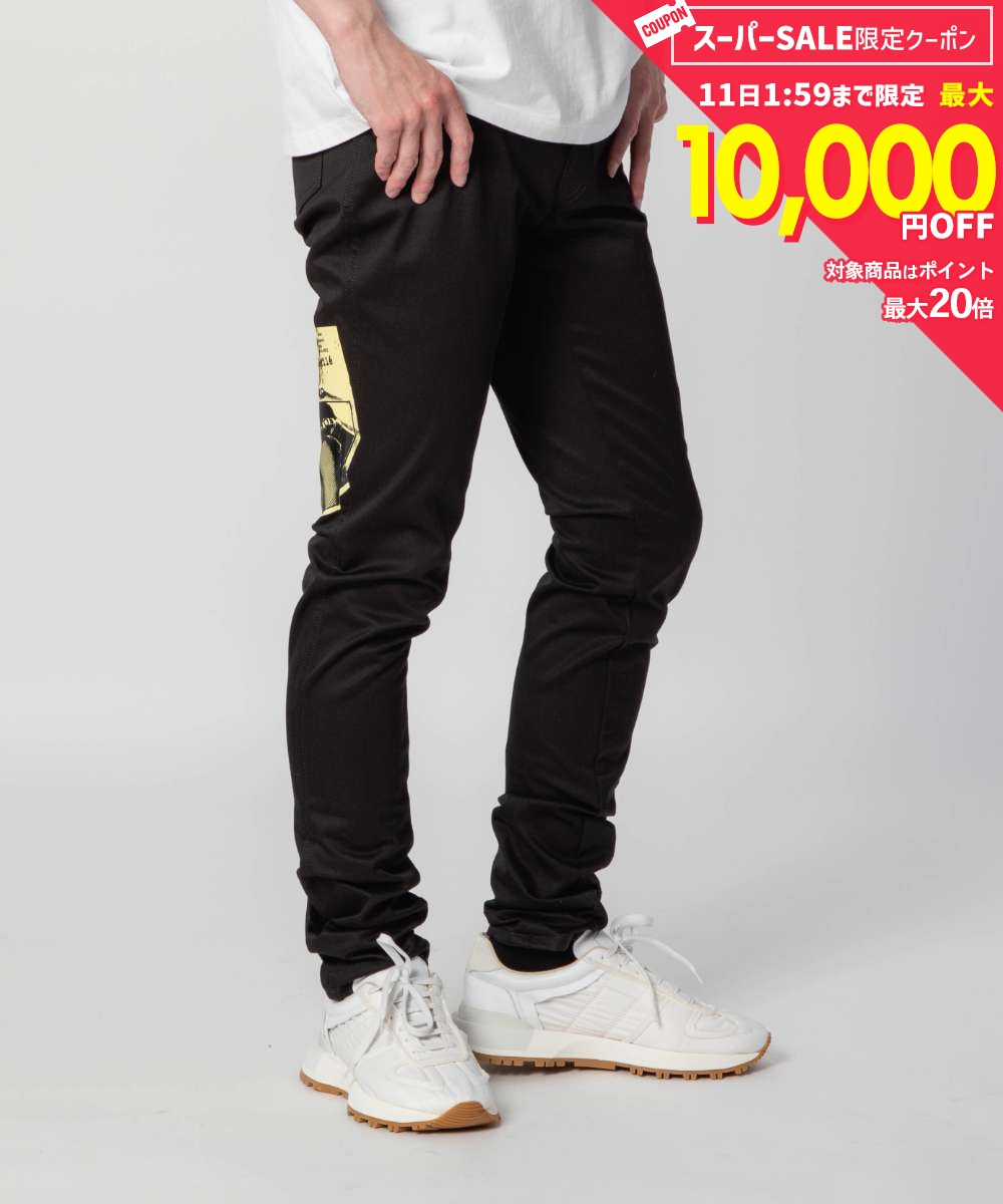 Rakuten - MAX15%OFF! メゾン マルジェラ MAISON MARGIELA S50LA0219 S78269 ジーンズ PANTS 5 POCKETS メンズ ボトムス デニムパンツ コットン カジュアル 長ズボン スリムフィット Gパン ジーパン ブラック 28 29 30 31 32