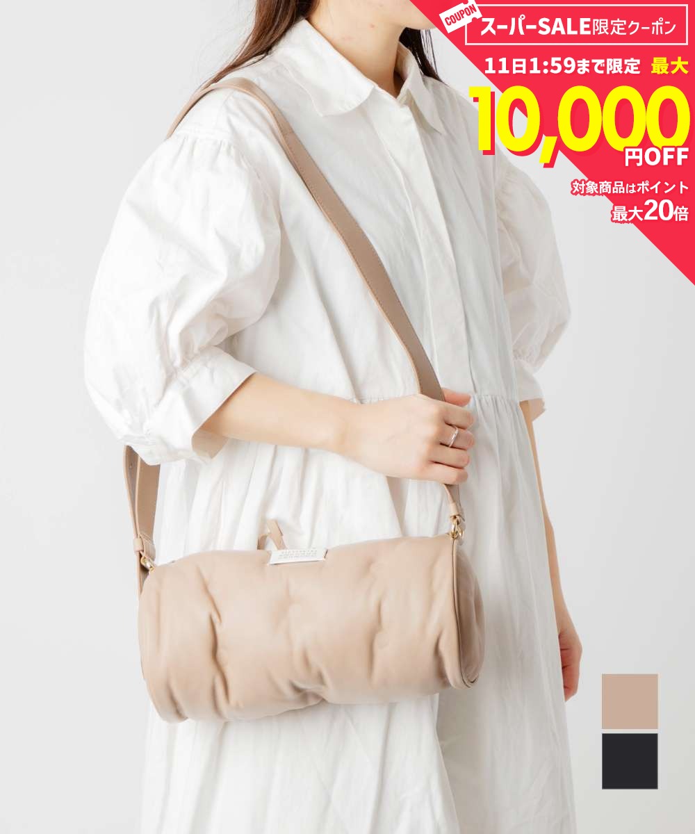 Rakuten - MAX10%OFF! メゾン マルジェラ MAISON MARGIELA SB1WG0048 P4300 ショルダーバッグ GLAM SLAM PILLOW BAG メンズ レディース バッグ グラム スラム ピローバッグ クロスボディ レザー キルティング カジュアル 本革 ロゴ プレゼント ギフト お出掛け 鞄 斜め掛け 肩掛け ブ