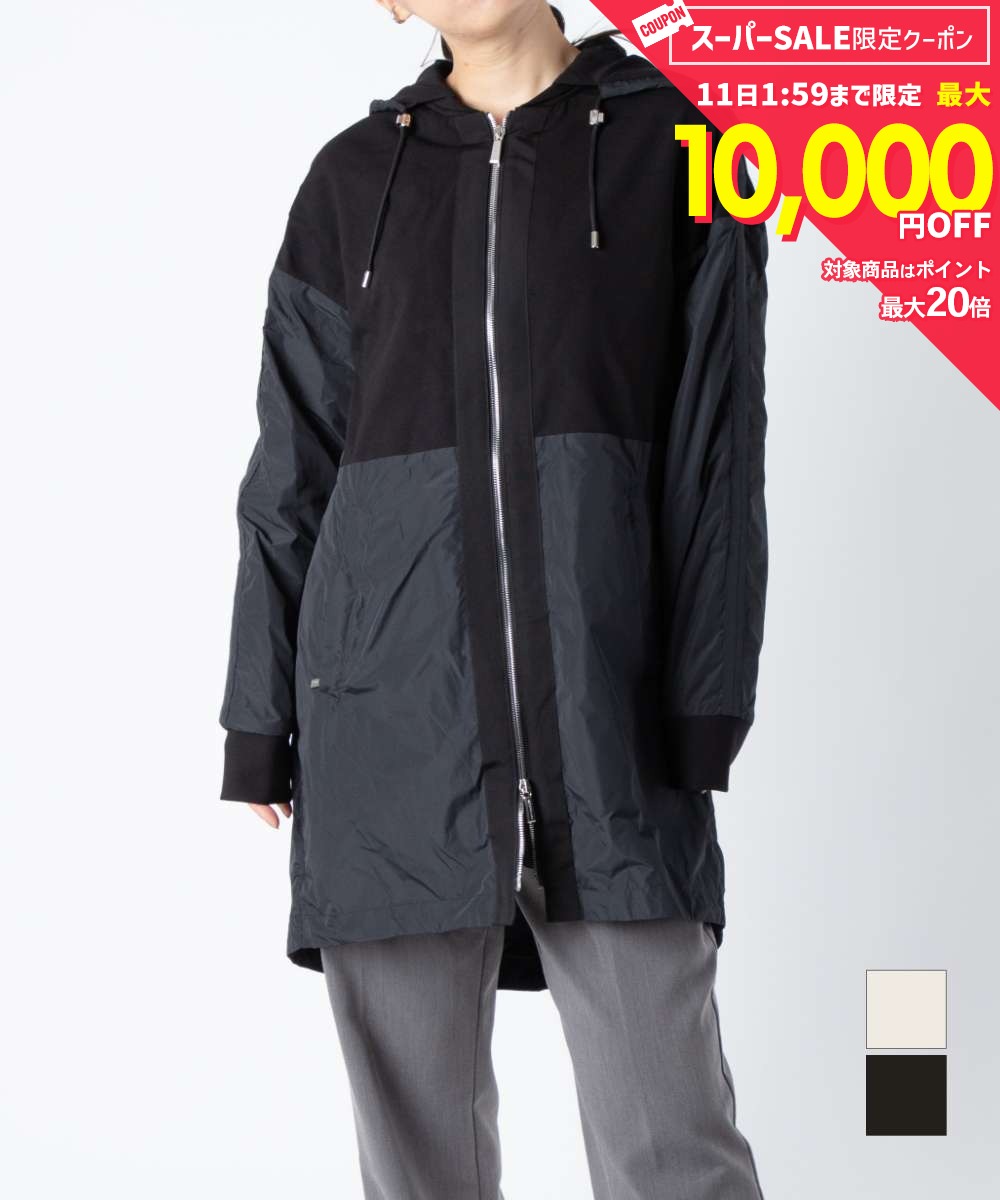 Rakuten - MAX10%OFF! ムーレー MOORER MODSP100026 TEPA670 コート AKITA-RHL レディース アウター ジャケット カジュアル ビジネス アウトドア ブランド おしゃれ プレゼント ギフト 贈り物 シンプル 秋冬 ブラック ホワイト 38 40 42 44