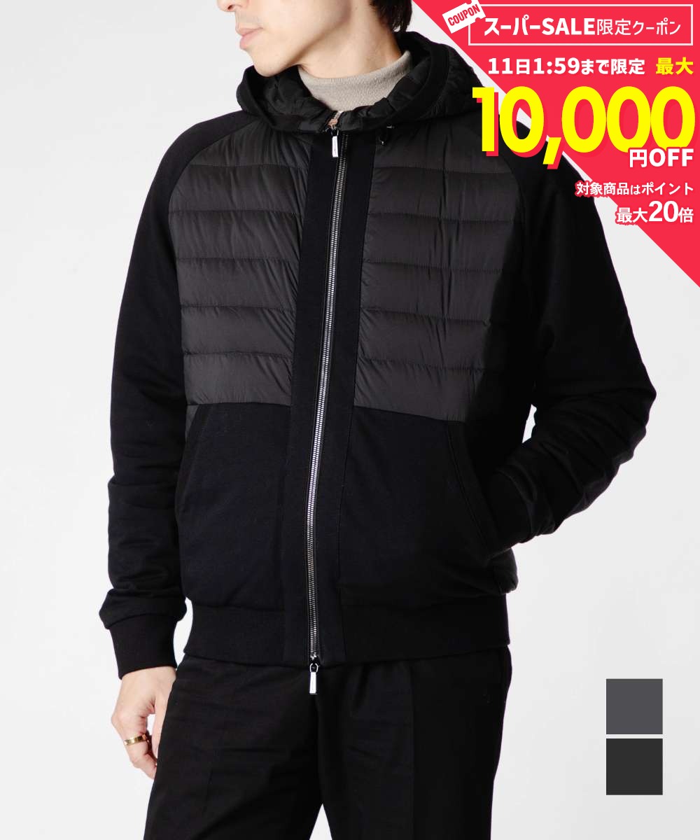 Rakuten - MAX12%OFF! ムーレー MOORER VERUCCI-S3F ヴェルッチ MOUBO100259 TEPA337 ライトダウン ボンバージャケット パーカー ブルゾン ダウン メンズ アウター