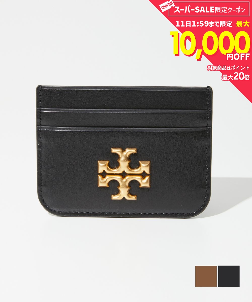 Rakuten - 【10日限定★エントリーで最大100％ポイントバック！当選確率1/2 】 MAX18%OFF! トリーバーチ TORY BURCH 86346 カードケース レディース ファッション小物 エレノア カードホルダー レザー ビジネス パスケース ロゴ プレゼント お祝い 通勤 通学 コンパクト ギフト 誕生日