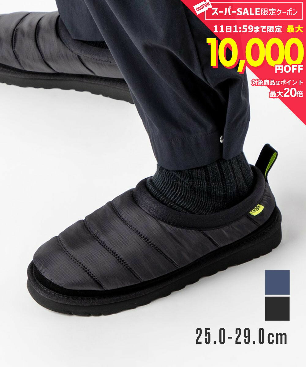 MAX12%OFF! アグ UGG 1127735 サンダル タスマン LTA メンズ シューズ スリッポン Tasman LTA モックシューズ ロゴ 普段使い スリップオン おしゃれ 靴 通勤 ウィンター 防寒 あったか デイリーユース カジュアル 男性 大人 ブラック ダークサファイヤ 25.0〜29.0cm
