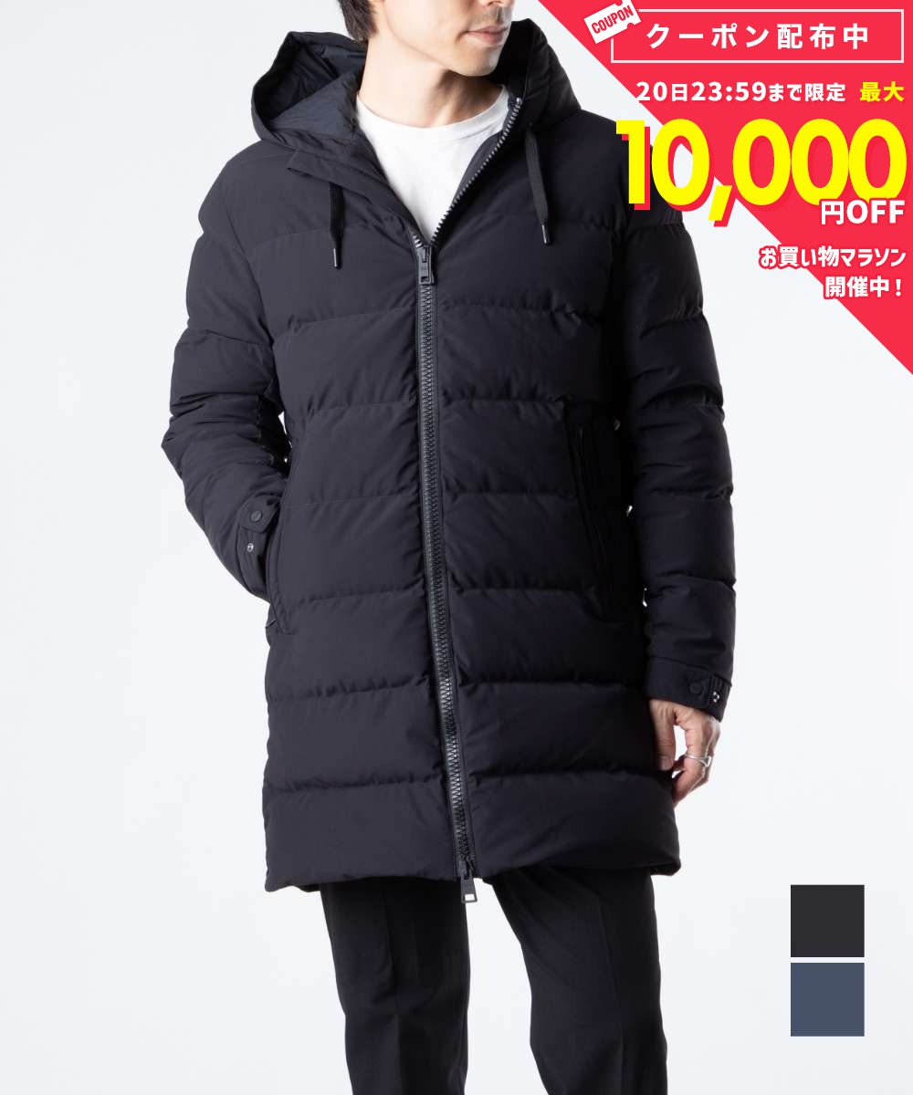 乐天商城 - ヘルノ HERNO DOWN JACKET PI001184U 12642S ダウンベスト メンズ トップス ネイビー ブラック 44 46 48 50