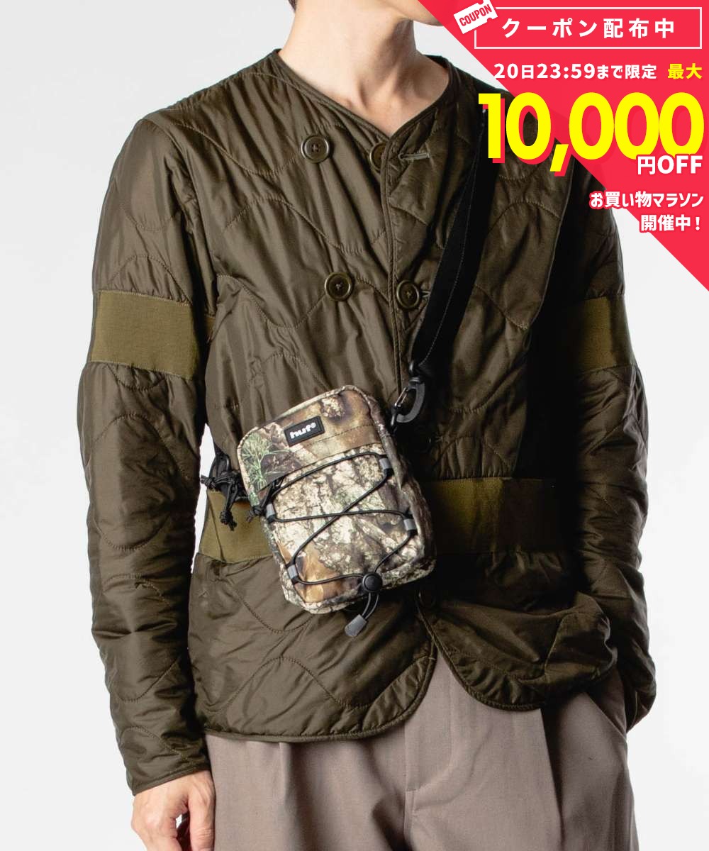 乐天商城 - ハフ HUF REALTREE BOWERY SIDE BAG リアルツリー バワリー サイドバッグ AC01157 ショルダーバッグ メンズ バッグ