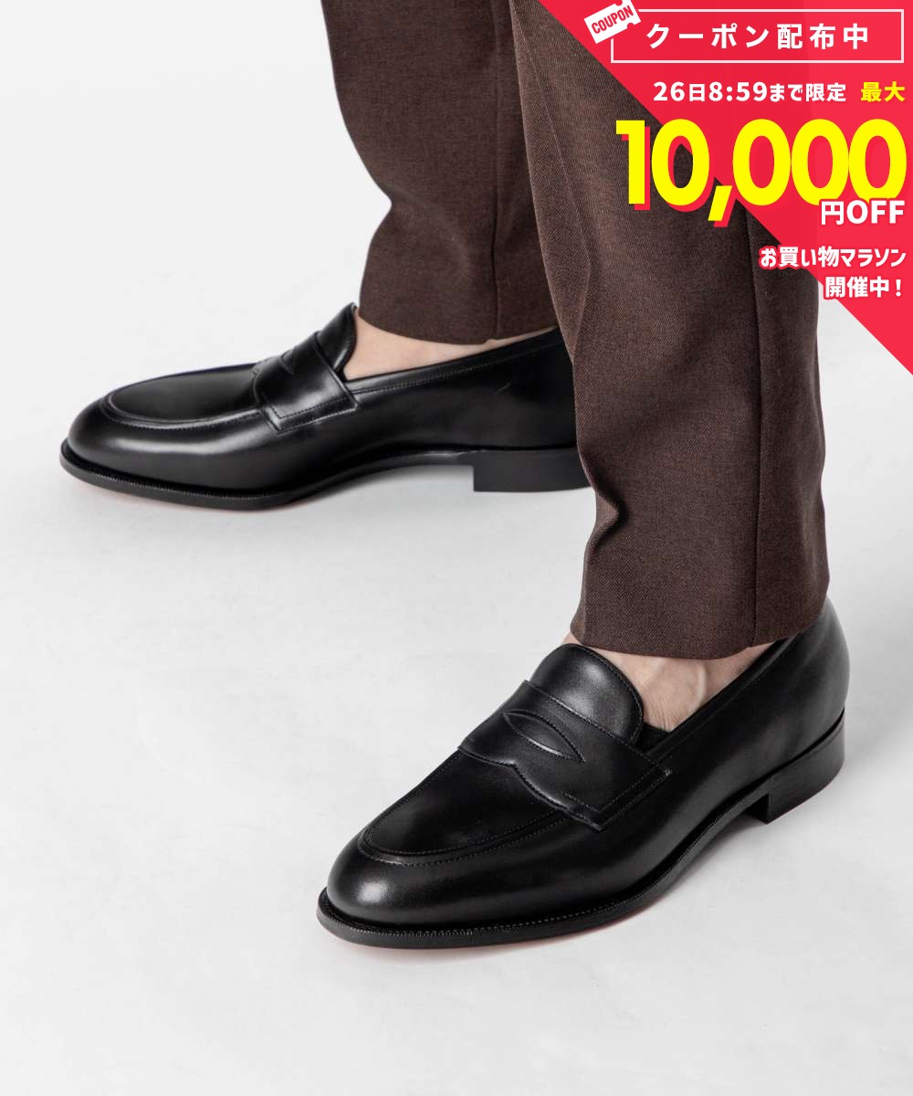 乐天商城 - エドワードグリーン Edward Green PICCADILLY ビジネスシューズ メンズ シューズ ピカデリー 本革 革靴 ビジネス レザー ローファー 通勤 通学 プレゼント ギフト 紳士靴 モダン フォーマル お祝い ブラックカーフ 25.5〜28.0cm