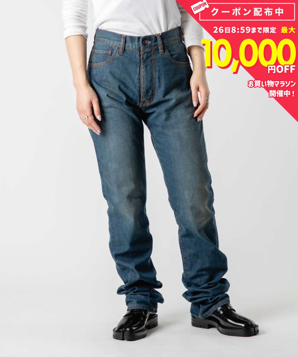 乐天商城 - メゾン マルジェラ MAISON MARGIELA S51LA0172 S30876 ジーンズ PANTS 5 POCKETS レディース ボトムス デニムパンツ ストレート コットン カジュアル 長ズボン Gパン ジーパン アメリカンクラシック 24 25 26 27 28