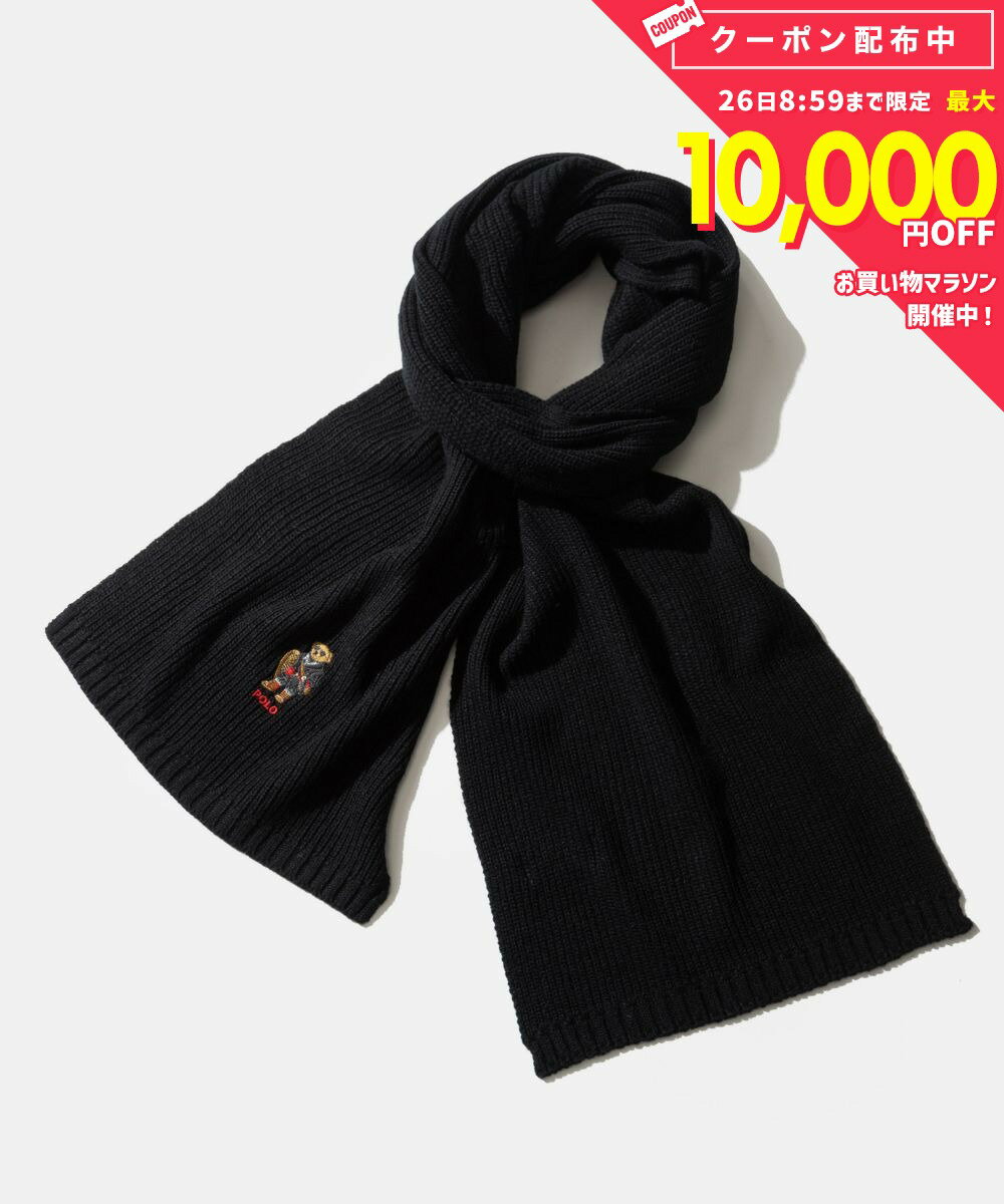 乐天商城 - ポロ ラルフ ローレン POLO RALPH LAUREN holiday bear scarf ホリデー ベア スカーフ PC1455 マフラー ポロベア メンズ ファッション小物