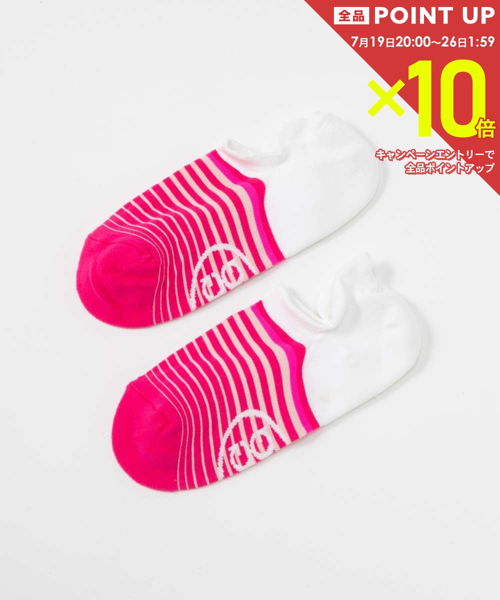 ジーフォア G/FORE G4LS22A23NS 靴下 GRADIENT STRIPE NO SHOW SOCK レディース ゴルフ雑貨 ゴルフウェア グラデーション ストライプ ノーショー ソックス くつ下 プレゼント お祝い 記念 ギフト スノー