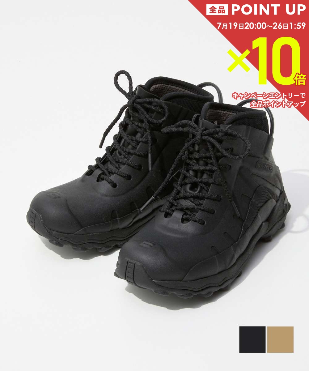  ジバンシィ GIVENCHY BOGS ボグス HIGH LACE-UP BOOTS ボグス レース アンクルブーツ ラバー＆ネオプレン BH7019H1QG ブーツ メンズ シューズ