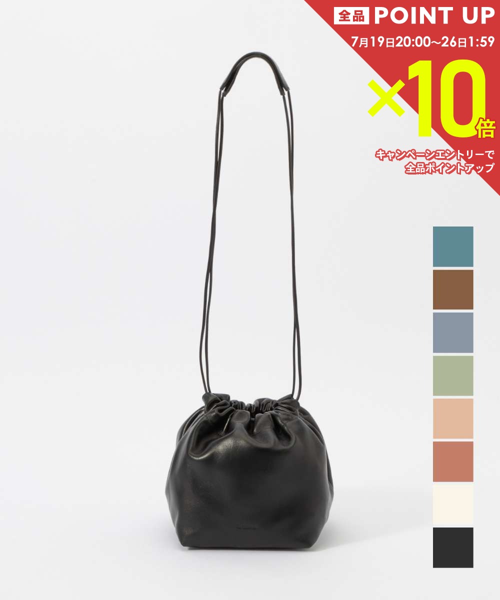  ジルサンダー JIL SANDER J07WG0027 P4846 ショルダーバッグ レディース バッグ ドローストリング DUMPLING クロスボディ ミニショルダー 本革 レザー ロゴ カジュアル キレカジ モード プレゼント お祝い 肩掛け お出
