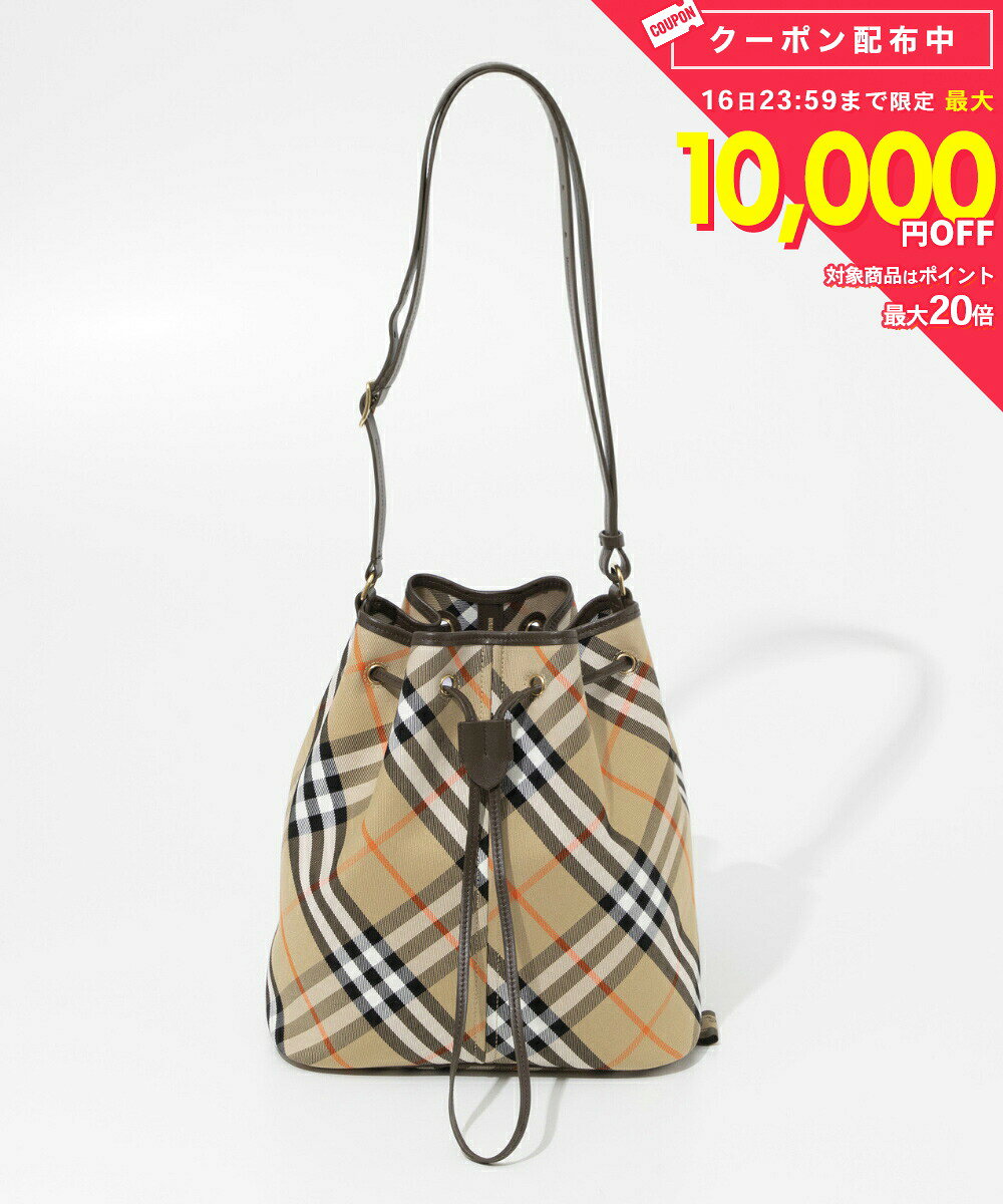 バーバリー BURBERRY LL MD DRAWSTRING BUCKET CJ1 8093869 B9368 レディース バッグ ショルダーバッグ ドローストリング バケットバッグ チェック柄 トートバッグ ロゴ プレゼント 誕生日 ギフト 鞄 バーバリ ブランド イギリス ショルダー